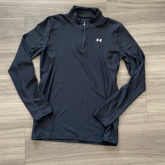 Tops - 💕Under Armour Long Sleeve Black 3/4 Zip Top